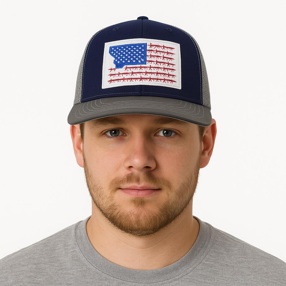 Montana Barb Wire Snapback Trucker Product